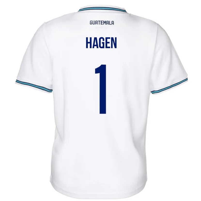Danxen Niño Camiseta Guatemala Nicholas Hagen #1 Blanco 1ª Equipación 24-26 La Camisa México