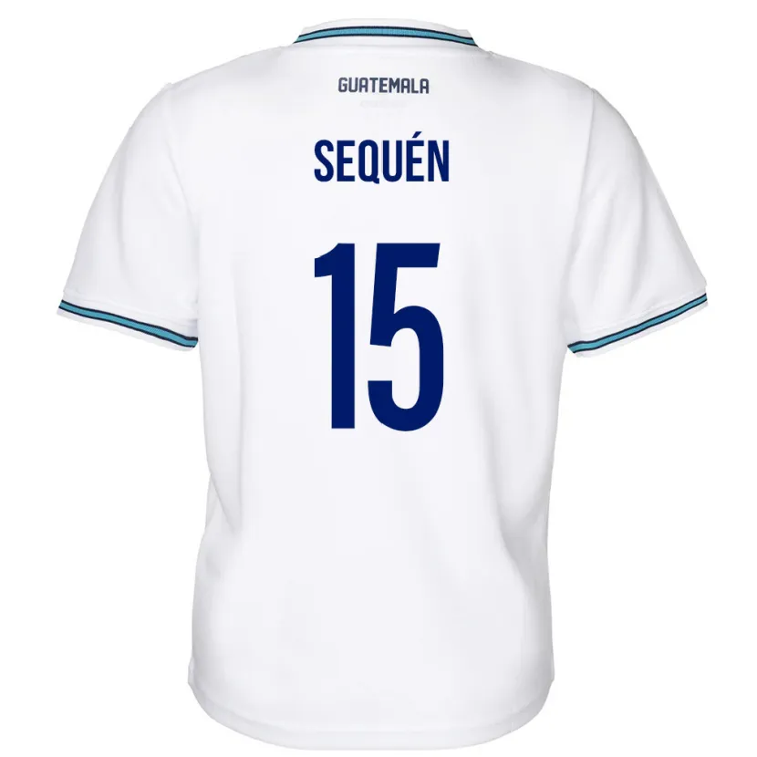 Danxen Niño Camiseta Guatemala Marlon Sequén #15 Blanco 1ª Equipación 24-26 La Camisa México