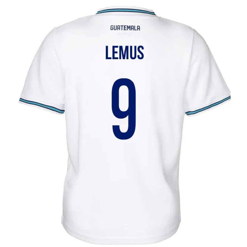 Danxen Niño Camiseta Guatemala Erick Lemus #9 Blanco 1ª Equipación 24-26 La Camisa México