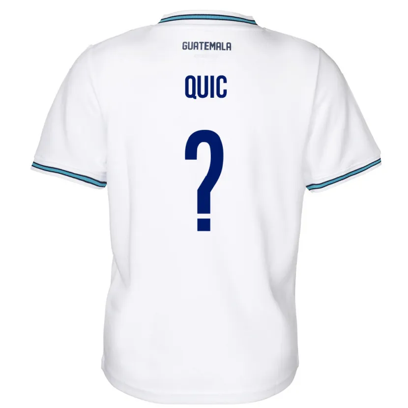 Danxen Niño Camiseta Guatemala Matthew Quic #0 Blanco 1ª Equipación 24-26 La Camisa México