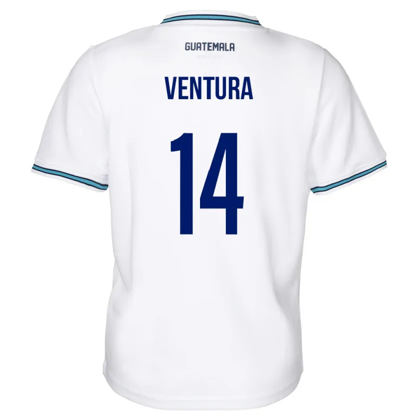 Danxen Niño Camiseta Guatemala Madelyn Ventura #14 Blanco 1ª Equipación 24-26 La Camisa México