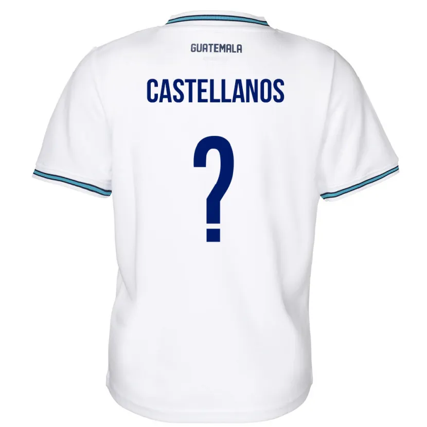 Danxen Niño Camiseta Guatemala Jezmin Castellanos #0 Blanco 1ª Equipación 24-26 La Camisa México