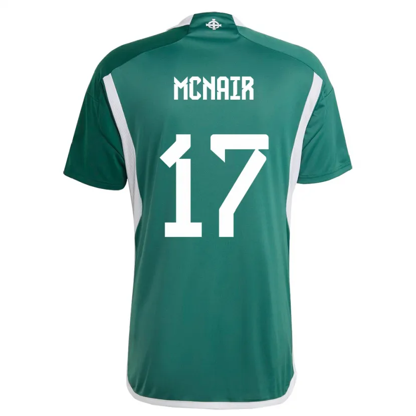 Danxen Niño Camiseta Irlanda Del Norte Paddy Mcnair #17 Verde 1ª Equipación 24-26 La Camisa México