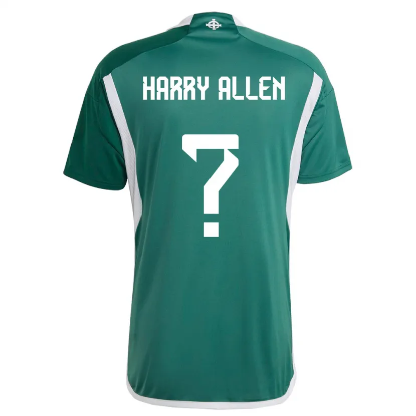 Danxen Niño Camiseta Irlanda Del Norte Harry Allen #0 Verde 1ª Equipación 24-26 La Camisa México