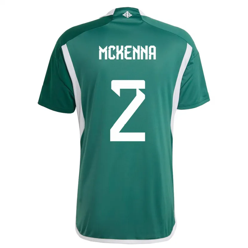 Danxen Niño Camiseta Irlanda Del Norte Rebecca Mckenna #2 Verde 1ª Equipación 24-26 La Camisa México