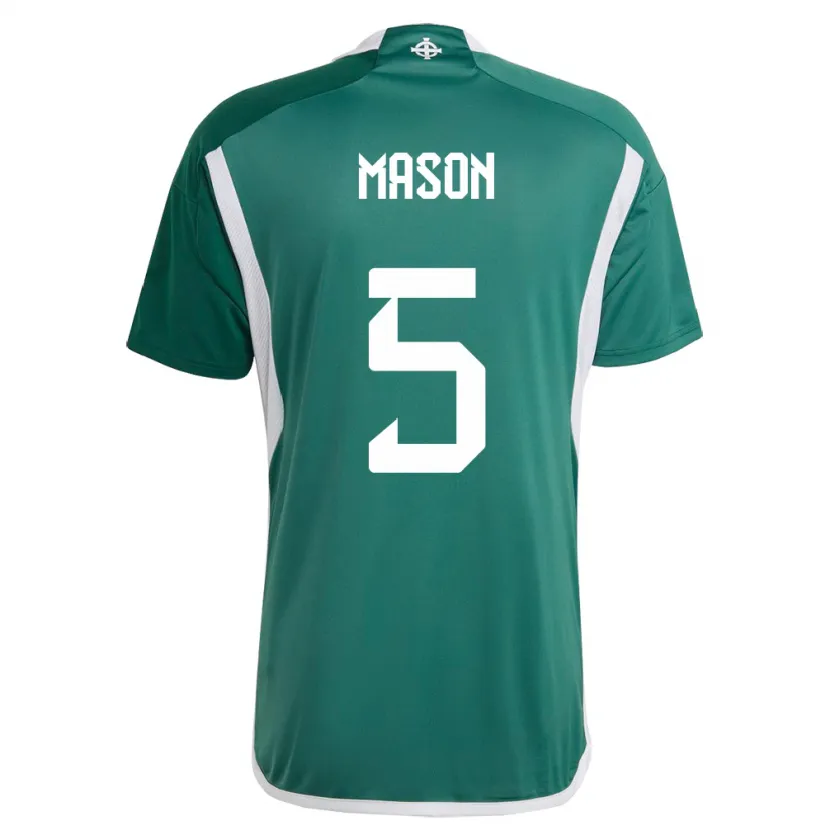 Danxen Niño Camiseta Irlanda Del Norte Ellie Mason #5 Verde 1ª Equipación 24-26 La Camisa México