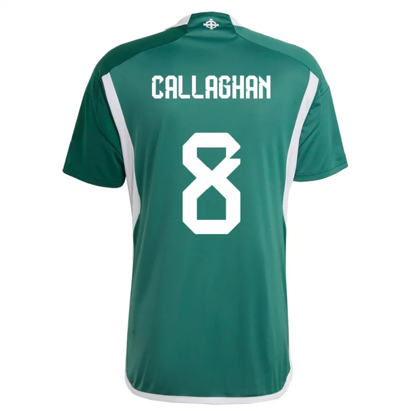 Danxen Niño Camiseta Irlanda Del Norte Marissa Callaghan #8 Verde 1ª Equipación 24-26 La Camisa México