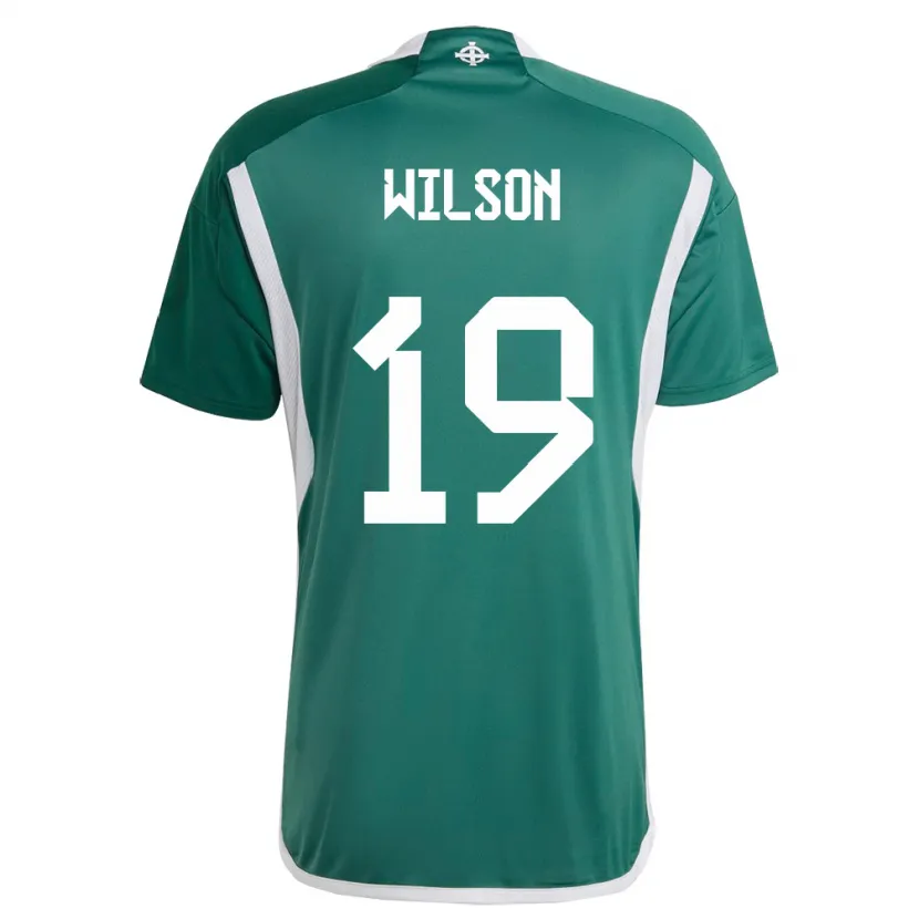 Danxen Niño Camiseta Irlanda Del Norte Emily Wilson #19 Verde 1ª Equipación 24-26 La Camisa México