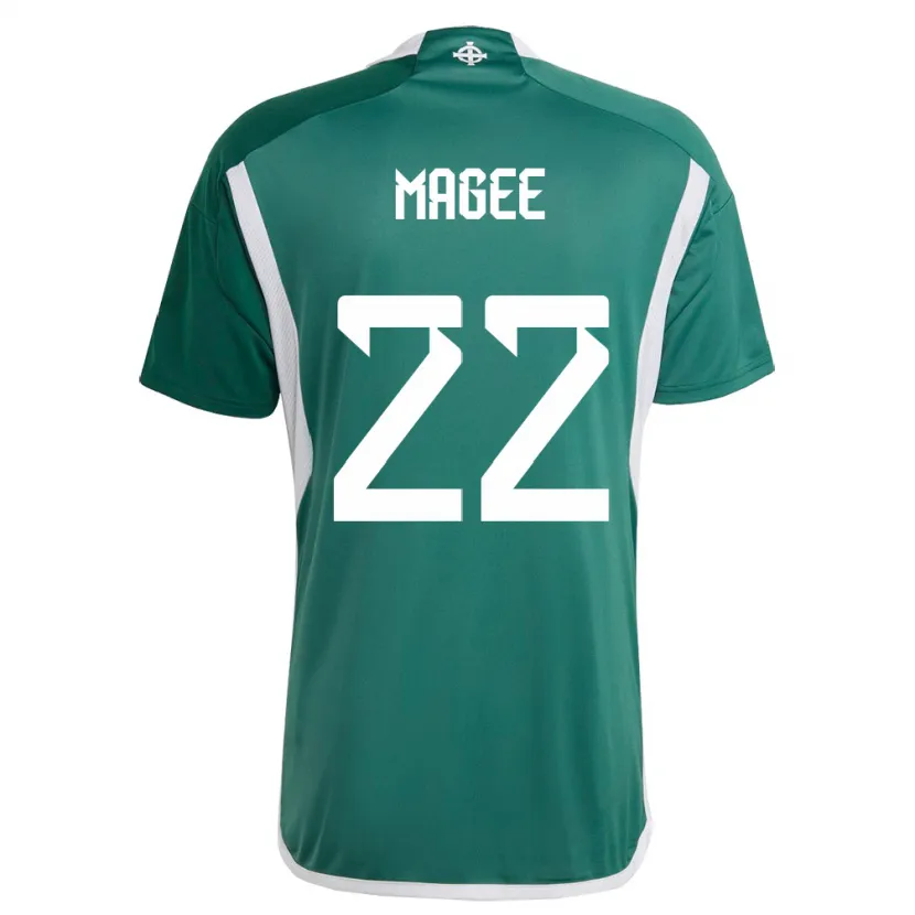 Danxen Niño Camiseta Irlanda Del Norte Abbie Magee #22 Verde 1ª Equipación 24-26 La Camisa México