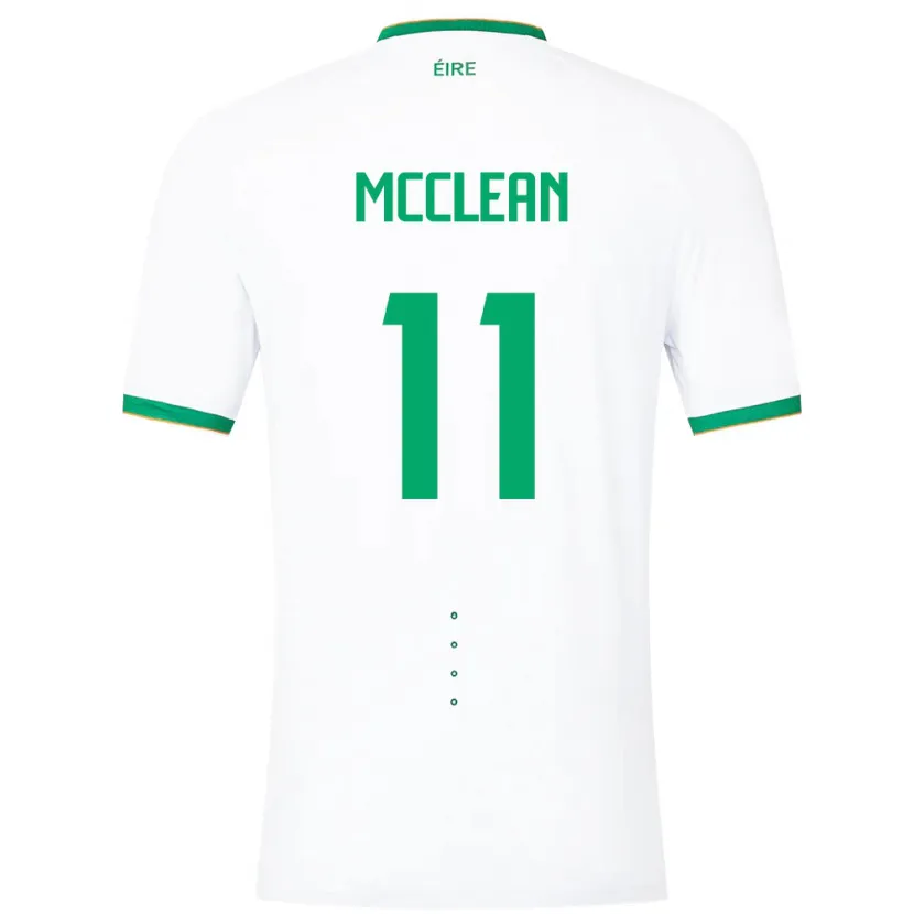 Danxen Niño Camiseta Irlanda James Mcclean #11 Blanco 2ª Equipación 24-26 La Camisa México