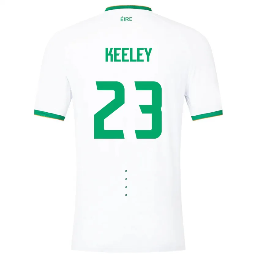 Danxen Niño Camiseta Irlanda Josh Keeley #23 Blanco 2ª Equipación 24-26 La Camisa México