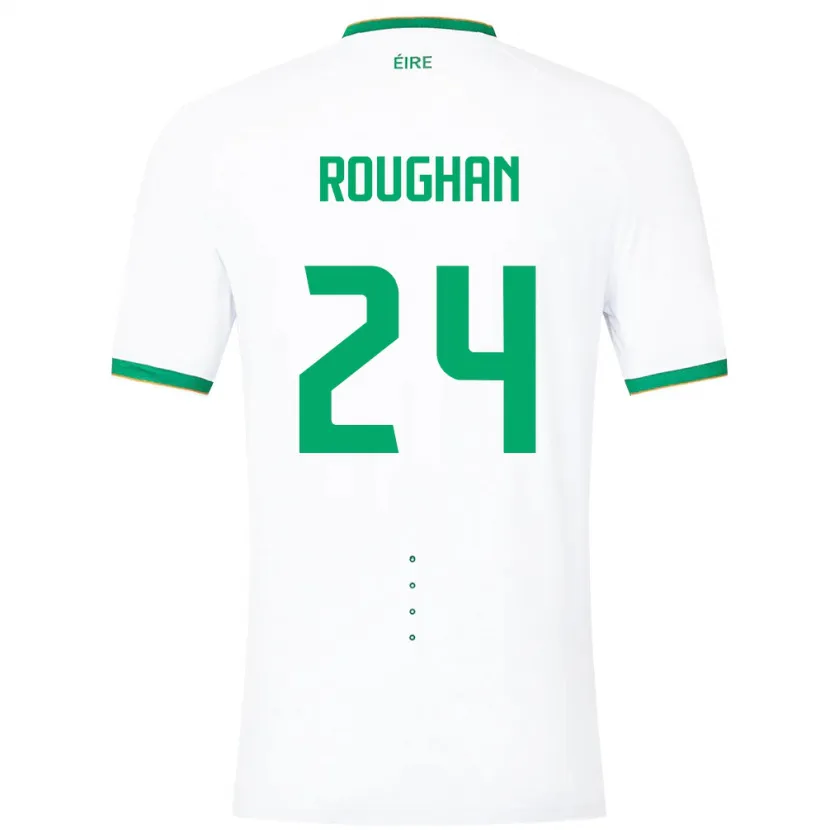 Danxen Niño Camiseta Irlanda Sean Roughan #24 Blanco 2ª Equipación 24-26 La Camisa México