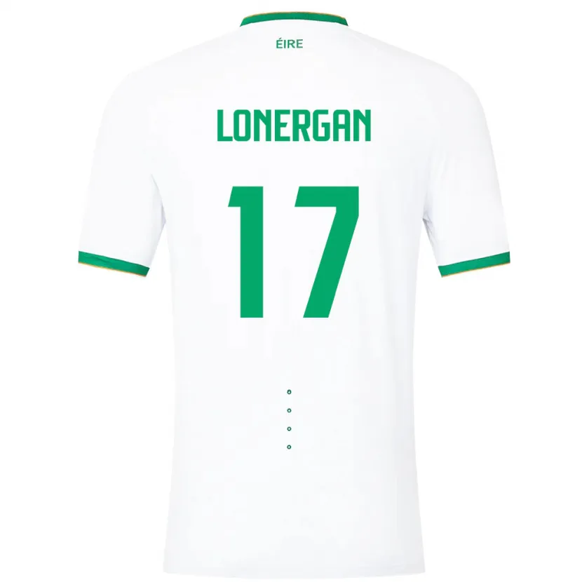 Danxen Niño Camiseta Irlanda Tom Lonergan #17 Blanco 2ª Equipación 24-26 La Camisa México