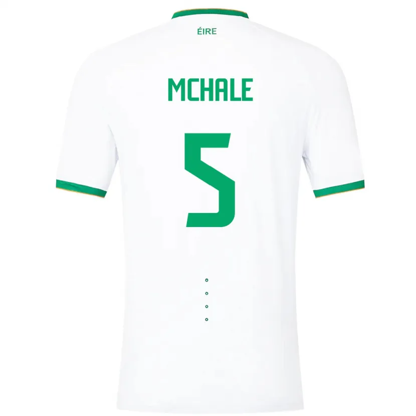 Danxen Niño Camiseta Irlanda Sean Mchale #5 Blanco 2ª Equipación 24-26 La Camisa México