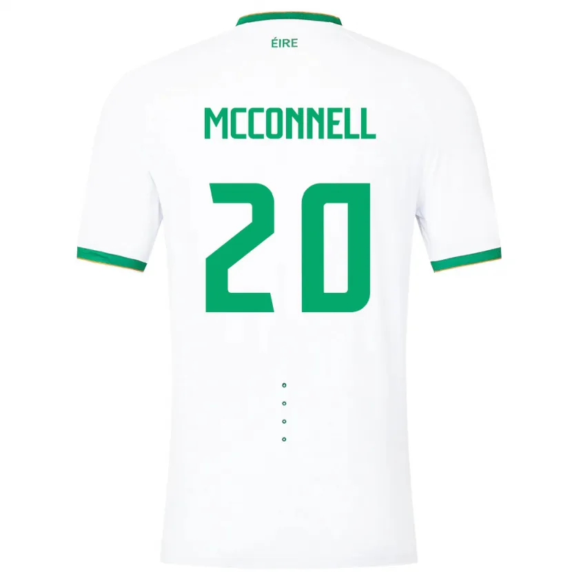 Danxen Niño Camiseta Irlanda Glenn Mcconnell #20 Blanco 2ª Equipación 24-26 La Camisa México