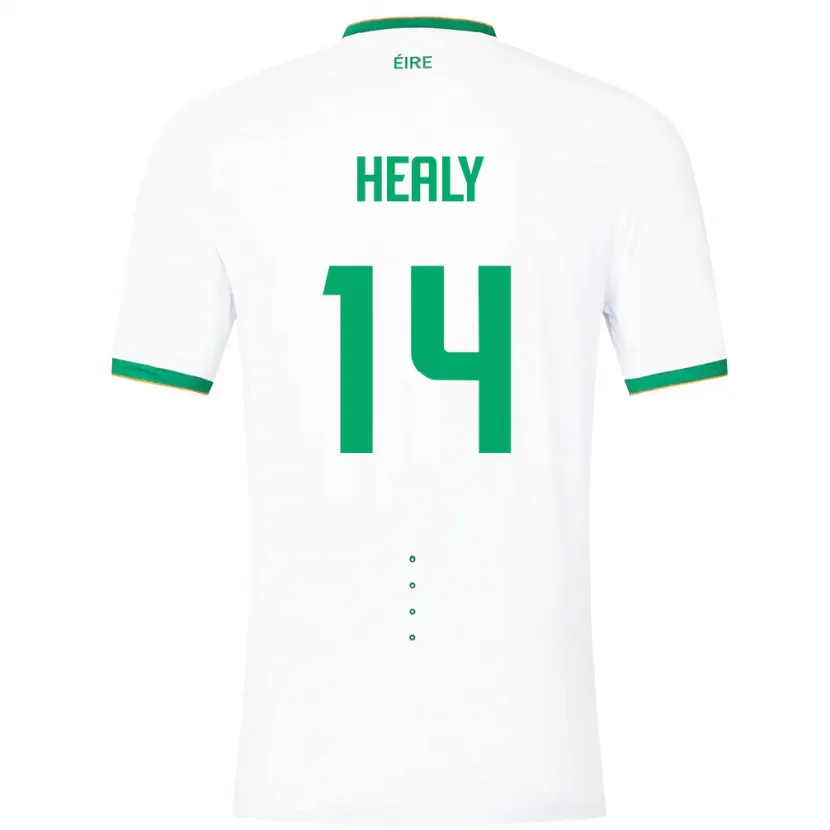 Danxen Niño Camiseta Irlanda Freya Healy #14 Blanco 2ª Equipación 24-26 La Camisa México
