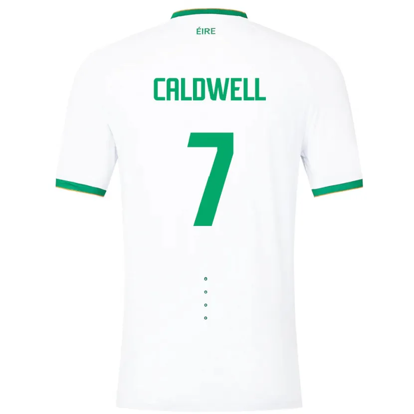 Danxen Niño Camiseta Irlanda Diane Caldwell #7 Blanco 2ª Equipación 24-26 La Camisa México