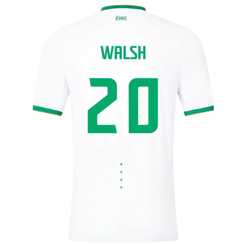 Danxen Niño Camiseta Irlanda Claire Walsh #20 Blanco 2ª Equipación 24-26 La Camisa México