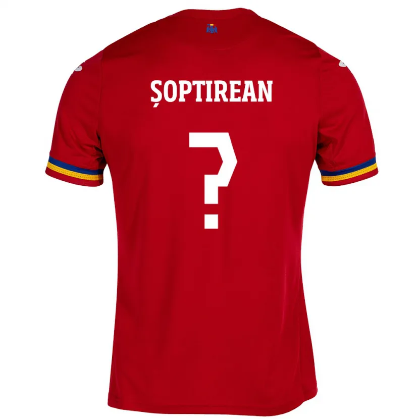 Danxen Niño Camiseta Rumania Dominik Șoptirean #0 Rojo 2ª Equipación 24-26 La Camisa México
