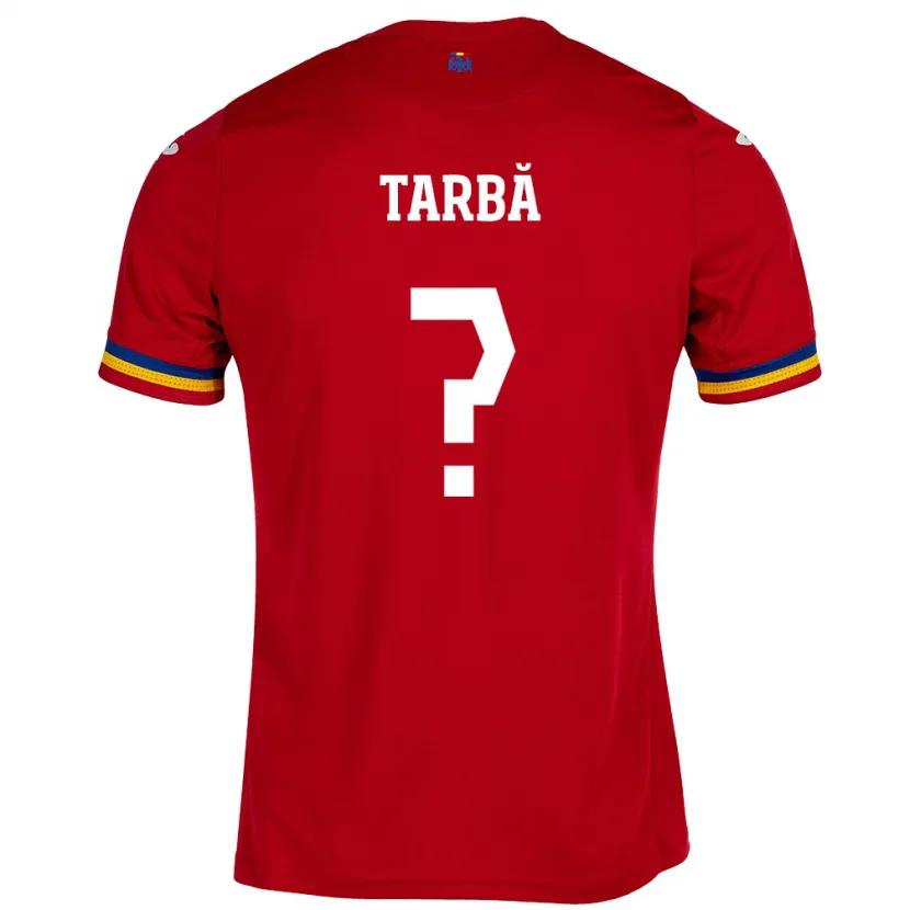 Danxen Niño Camiseta Rumania Ianis Târbă #0 Rojo 2ª Equipación 24-26 La Camisa México