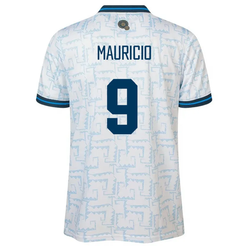Danxen Niño Camiseta El Salvador Emerson Mauricio #9 Blanco 2ª Equipación 24-26 La Camisa México
