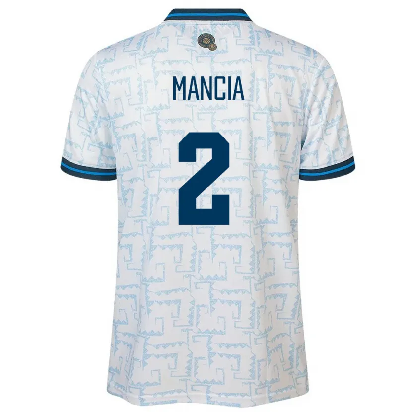 Danxen Niño Camiseta El Salvador Steven Mancia #2 Blanco 2ª Equipación 24-26 La Camisa México