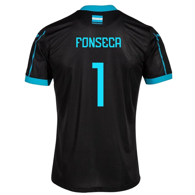 Danxen Niño Camiseta Honduras Harold Fonseca #1 Negro 2ª Equipación 24-26 La Camisa México
