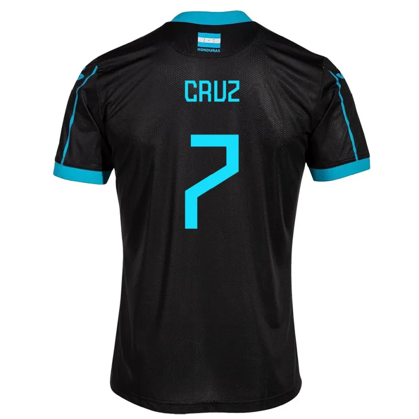 Danxen Niño Camiseta Honduras Nixon Cruz #7 Negro 2ª Equipación 24-26 La Camisa México