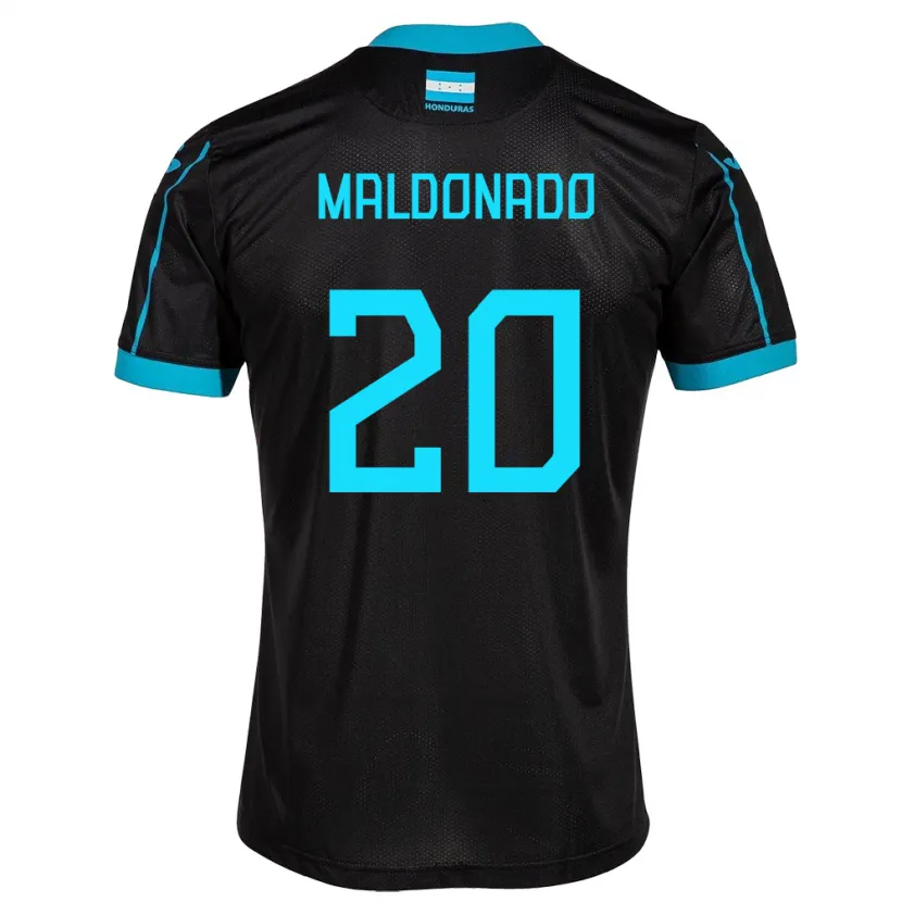 Danxen Niño Camiseta Honduras Alessandro Maldonado #20 Negro 2ª Equipación 24-26 La Camisa México