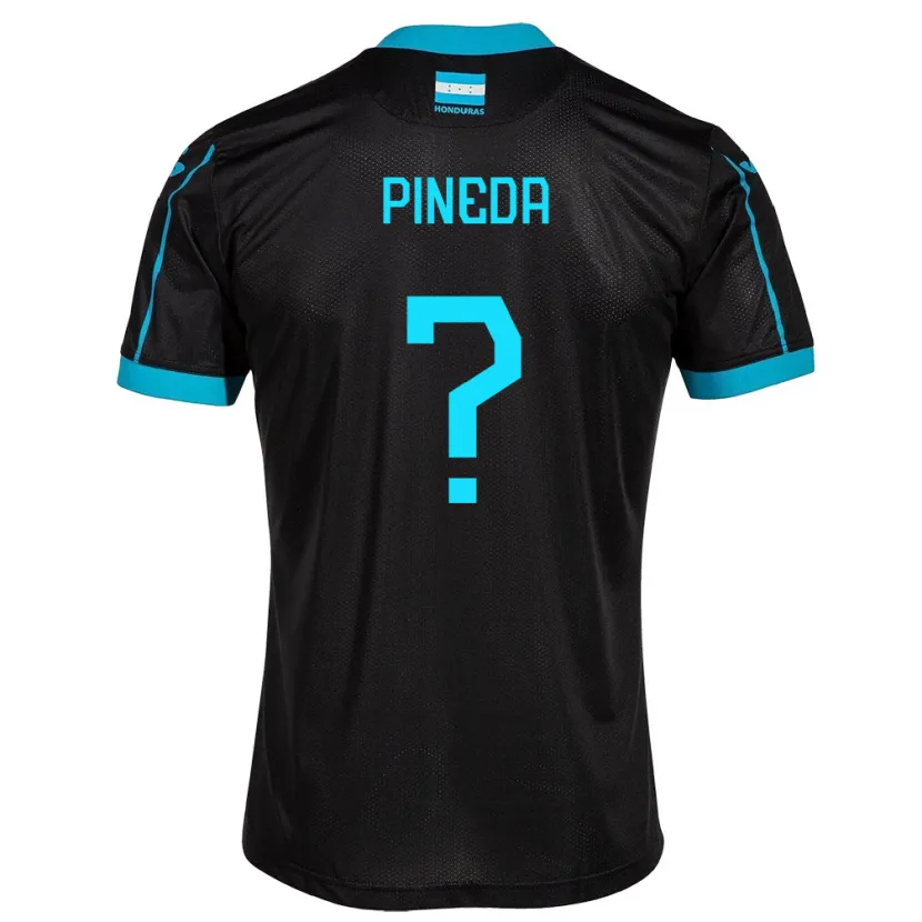 Danxen Niño Camiseta Honduras Marcela Pineda #0 Negro 2ª Equipación 24-26 La Camisa México