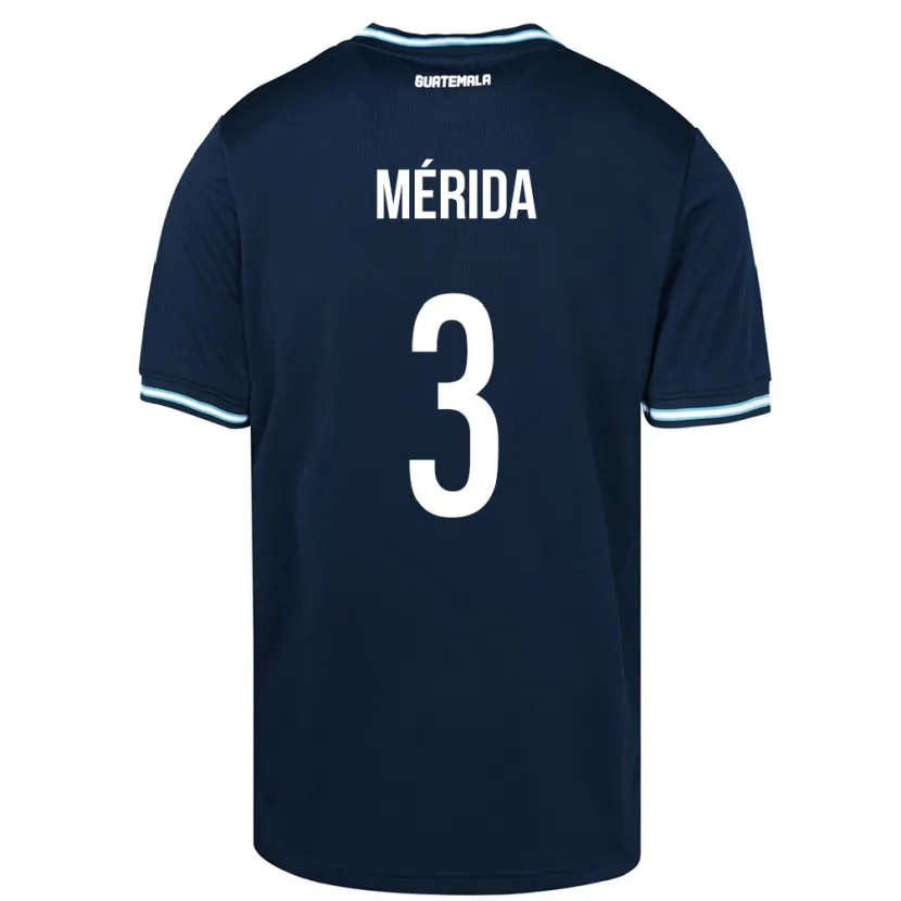 Danxen Niño Camiseta Guatemala Daniel Mérida #3 Azul 2ª Equipación 24-26 La Camisa México