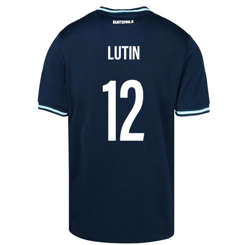 Danxen Niño Camiseta Guatemala John Lutin #12 Azul 2ª Equipación 24-26 La Camisa México