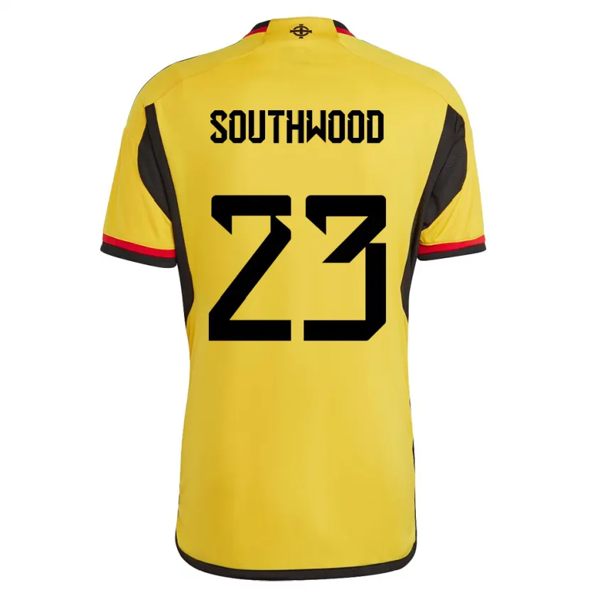 Danxen Niño Camiseta Irlanda Del Norte Luke Southwood #23 Blanco 2ª Equipación 24-26 La Camisa México