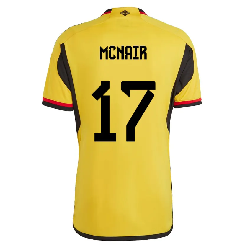 Danxen Niño Camiseta Irlanda Del Norte Paddy Mcnair #17 Blanco 2ª Equipación 24-26 La Camisa México