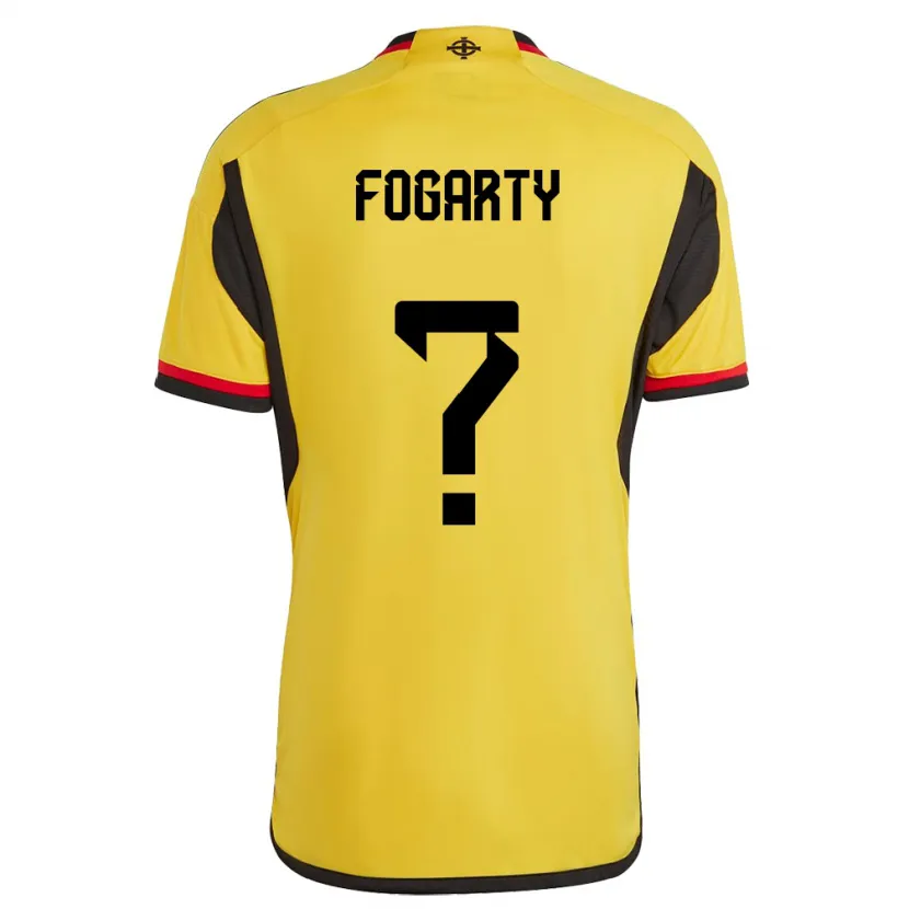 Danxen Niño Camiseta Irlanda Del Norte Tom Fogarty #0 Blanco 2ª Equipación 24-26 La Camisa México