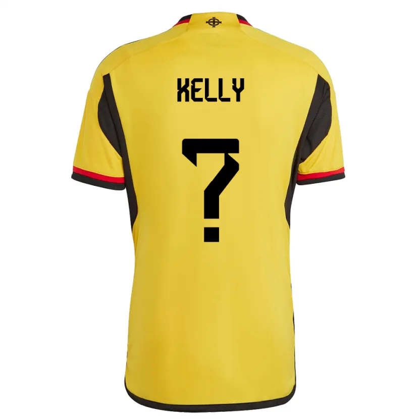Danxen Niño Camiseta Irlanda Del Norte Patrick Kelly #0 Blanco 2ª Equipación 24-26 La Camisa México