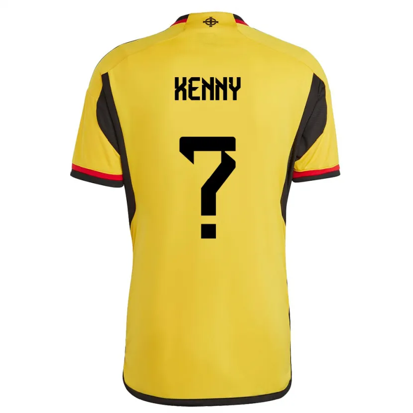 Danxen Niño Camiseta Irlanda Del Norte Eoin Kenny #0 Blanco 2ª Equipación 24-26 La Camisa México