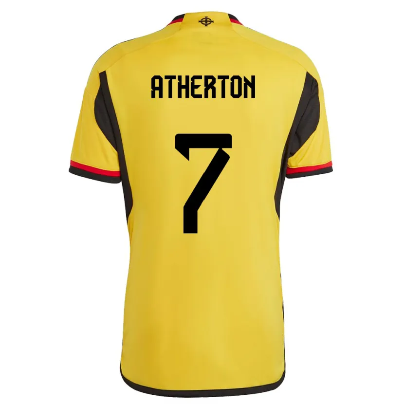 Danxen Niño Camiseta Irlanda Del Norte Chris Atherton #7 Blanco 2ª Equipación 24-26 La Camisa México