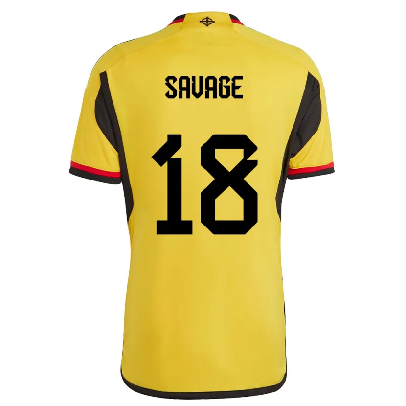 Danxen Niño Camiseta Irlanda Del Norte Troy Savage #18 Blanco 2ª Equipación 24-26 La Camisa México