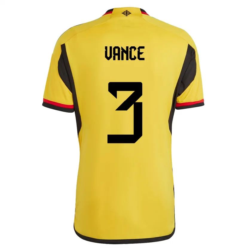 Danxen Niño Camiseta Irlanda Del Norte Demi Vance #3 Blanco 2ª Equipación 24-26 La Camisa México