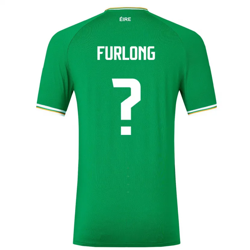 Danxen Hombre Camiseta Irlanda James Furlong #0 Verde 1ª Equipación 24-26 La Camisa México