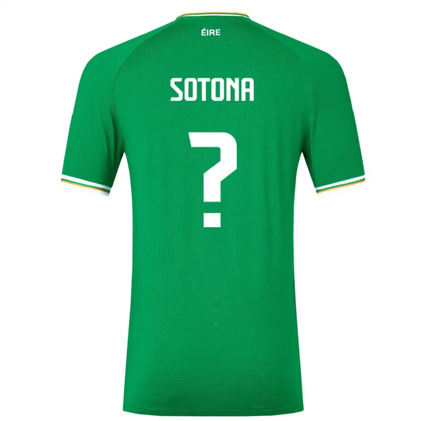 Danxen Hombre Camiseta Irlanda Deji Sotona #0 Verde 1ª Equipación 24-26 La Camisa México