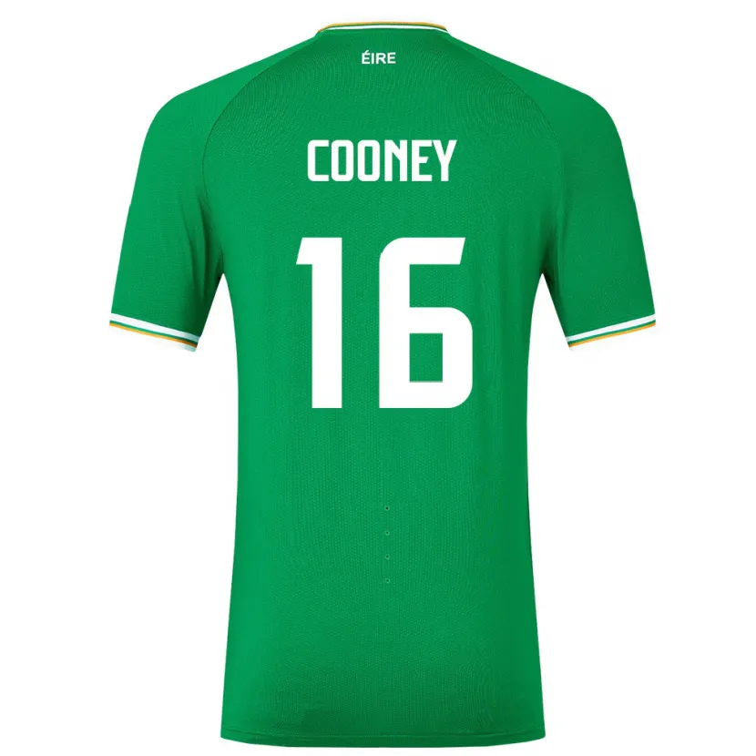 Danxen Hombre Camiseta Irlanda Oisin Cooney #16 Verde 1ª Equipación 24-26 La Camisa México