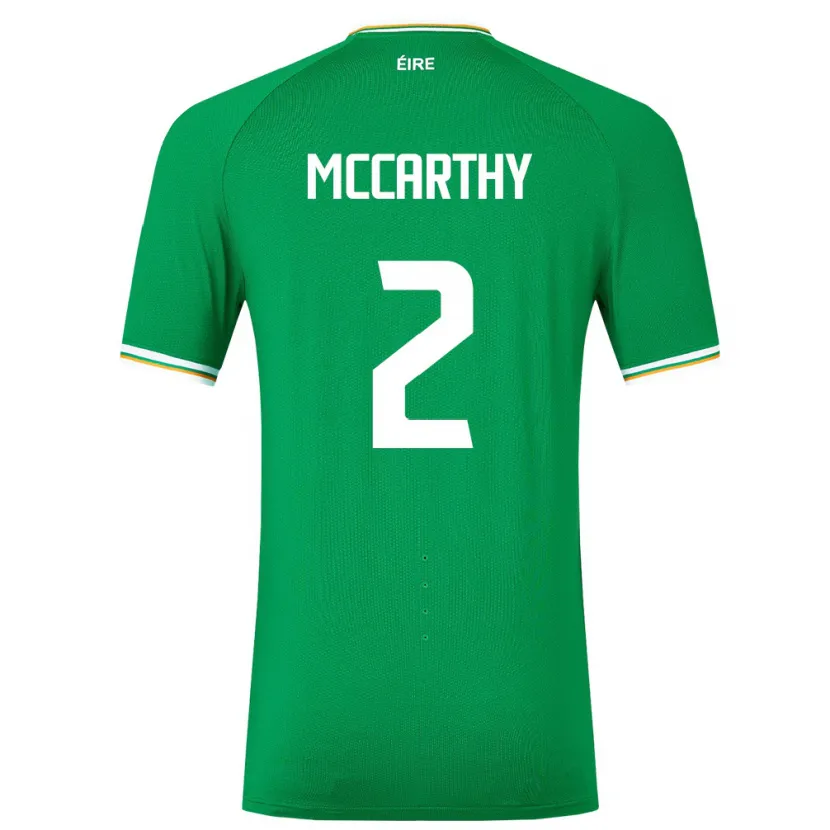 Danxen Hombre Camiseta Irlanda Savannah Mccarthy #2 Verde 1ª Equipación 24-26 La Camisa México