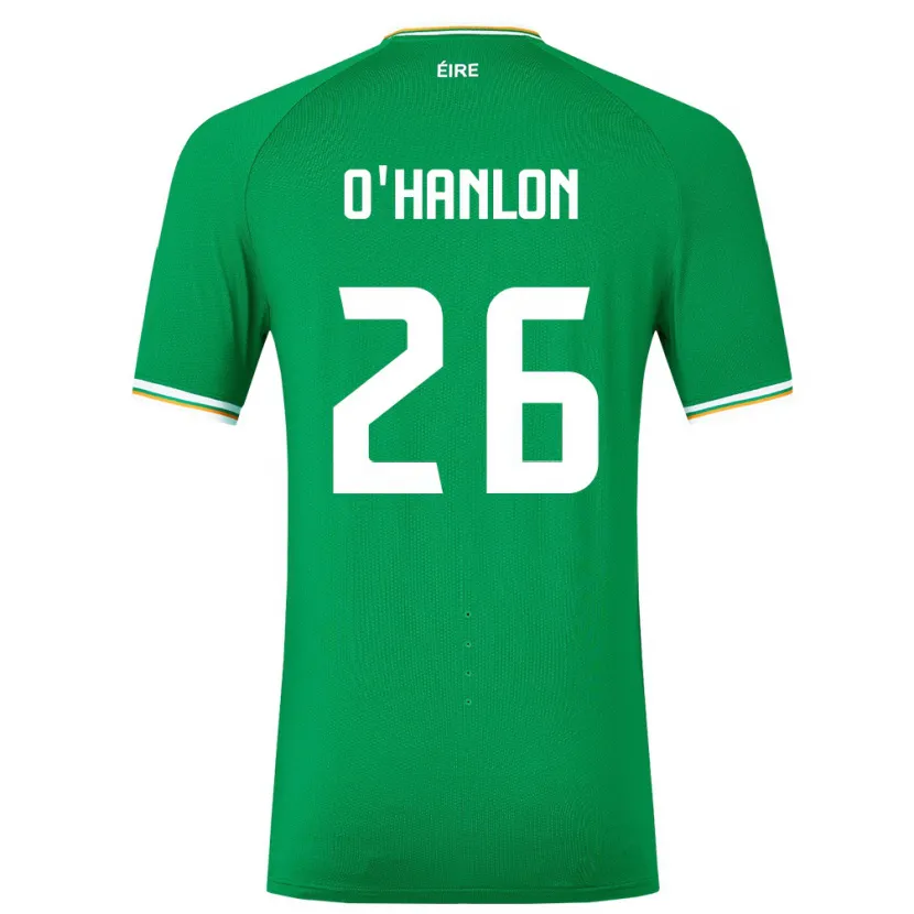 Danxen Hombre Camiseta Irlanda Tara O'hanlon #26 Verde 1ª Equipación 24-26 La Camisa México