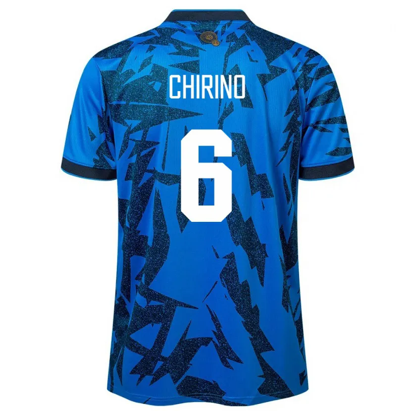 Danxen Hombre Camiseta El Salvador Alejandra Chirino #6 Azul 1ª Equipación 24-26 La Camisa México