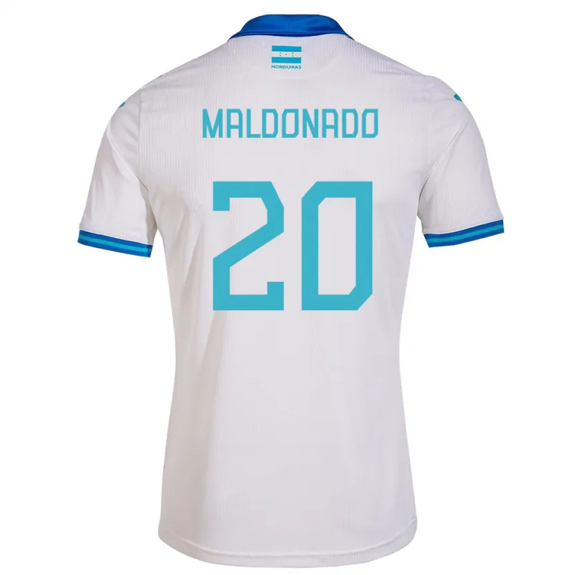 Danxen Hombre Camiseta Honduras Alessandro Maldonado #20 Blanco 1ª Equipación 24-26 La Camisa México