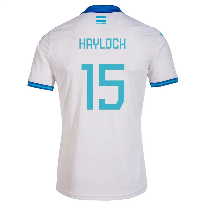 Danxen Hombre Camiseta Honduras Kendra Haylock #15 Blanco 1ª Equipación 24-26 La Camisa México