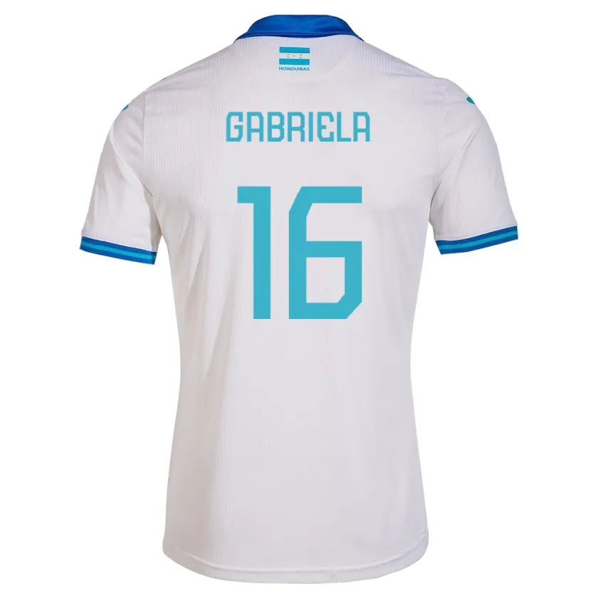 Danxen Hombre Camiseta Honduras Gabriela García #16 Blanco 1ª Equipación 24-26 La Camisa México
