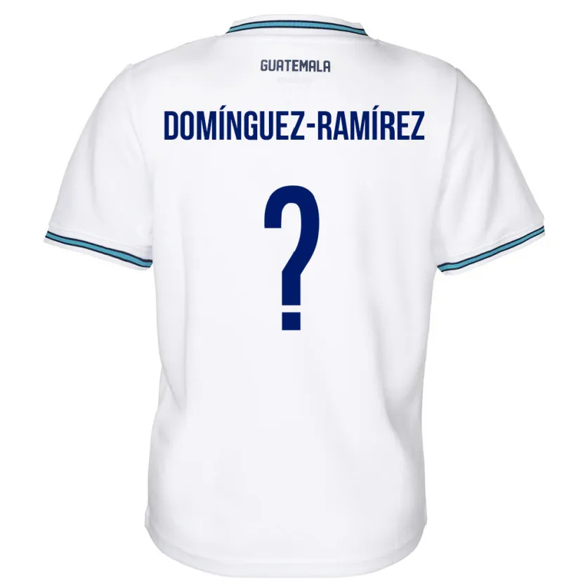 Danxen Hombre Camiseta Guatemala Marco Domínguez-Ramírez #0 Blanco 1ª Equipación 24-26 La Camisa México